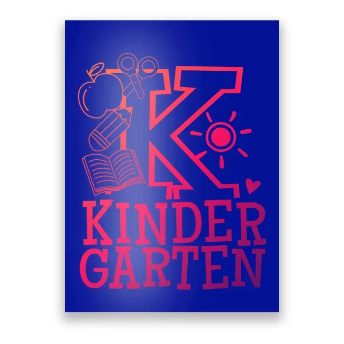 K Kinder Kindergarten Teacher Team Gift Poster