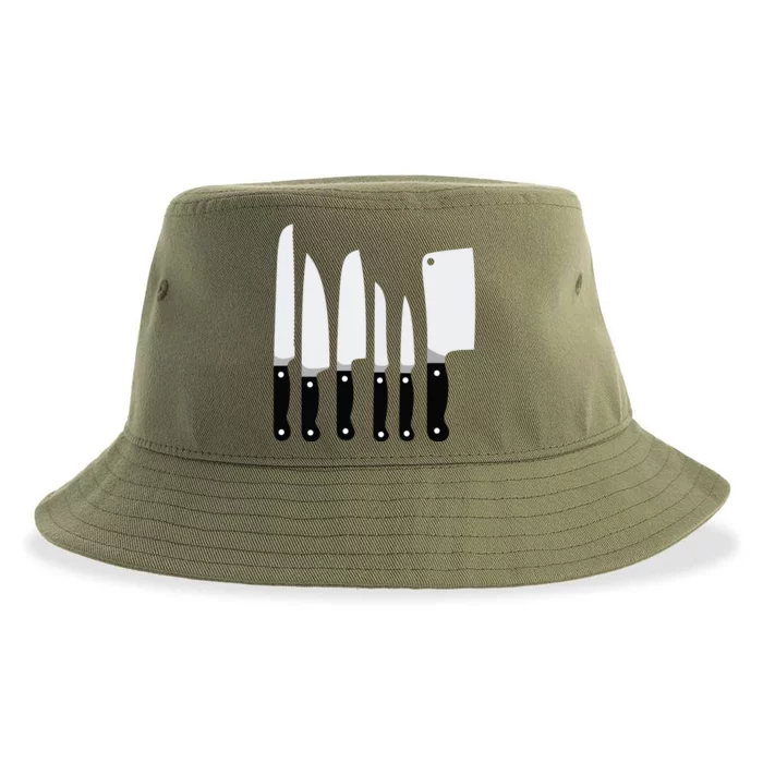 Knife Kit Kitchen Tools Gadget Tee Funny Sustainable Bucket Hat