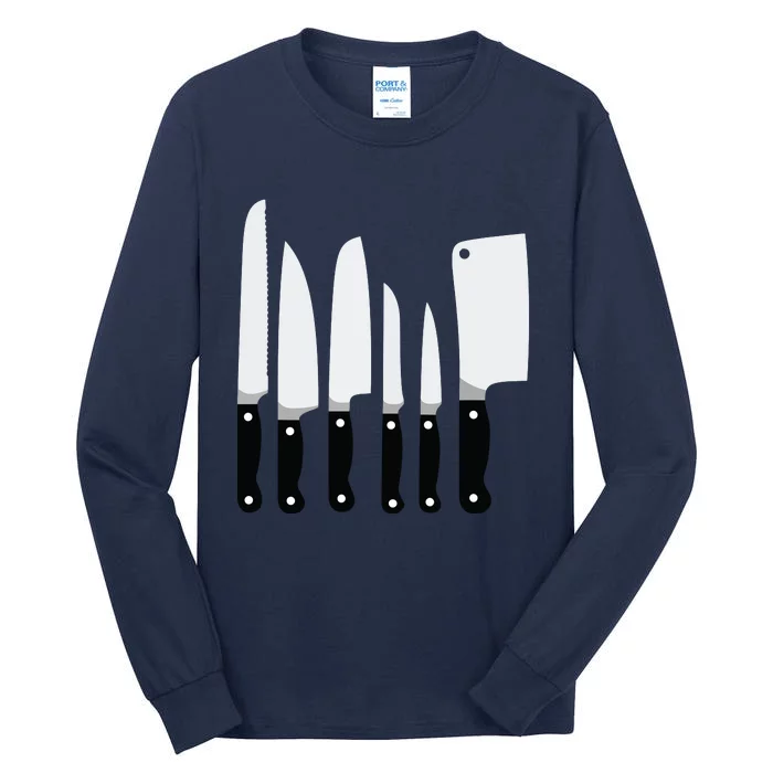 Knife Kit Kitchen Tools Gadget Tee Funny Tall Long Sleeve T-Shirt