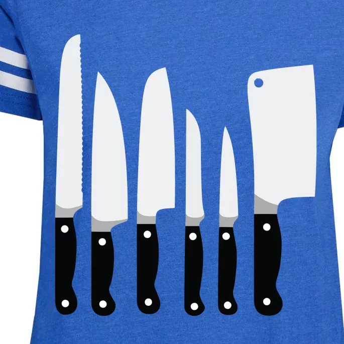 Knife Kit Kitchen Tools Gadget Tee Funny Enza Ladies Jersey Football T-Shirt