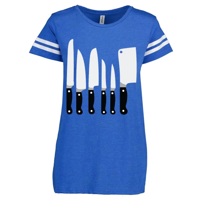 Knife Kit Kitchen Tools Gadget Tee Funny Enza Ladies Jersey Football T-Shirt