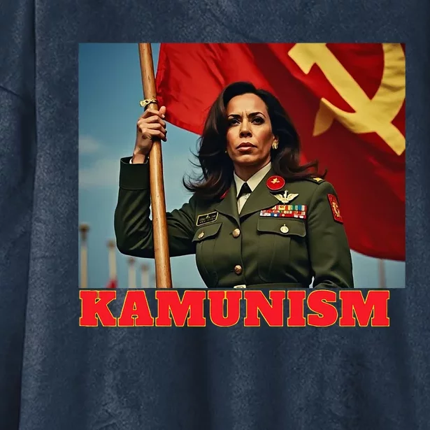 Kammunism Kamunism Komrade Comrade Kamala Forward 2024 Hooded Wearable Blanket