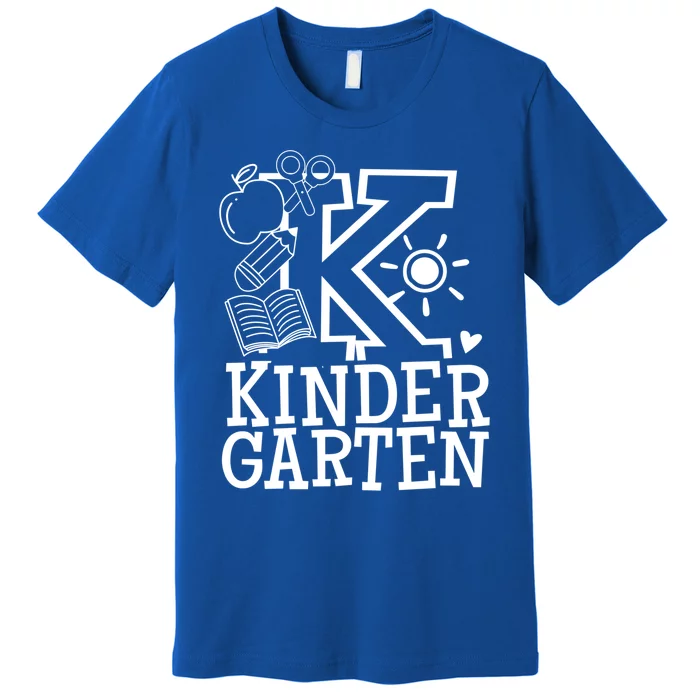 K Kinder Kindergarten Teacher Team Cute Gift Premium T-Shirt