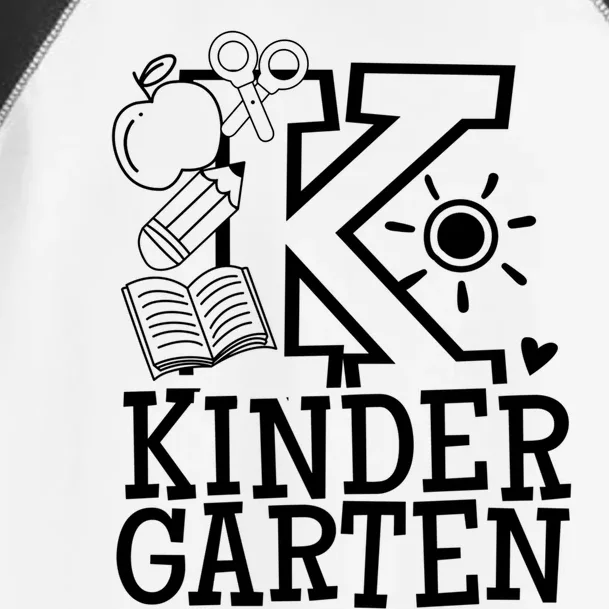 K Kinder Kindergarten Teacher Team Cute Gift Toddler Fine Jersey T-Shirt