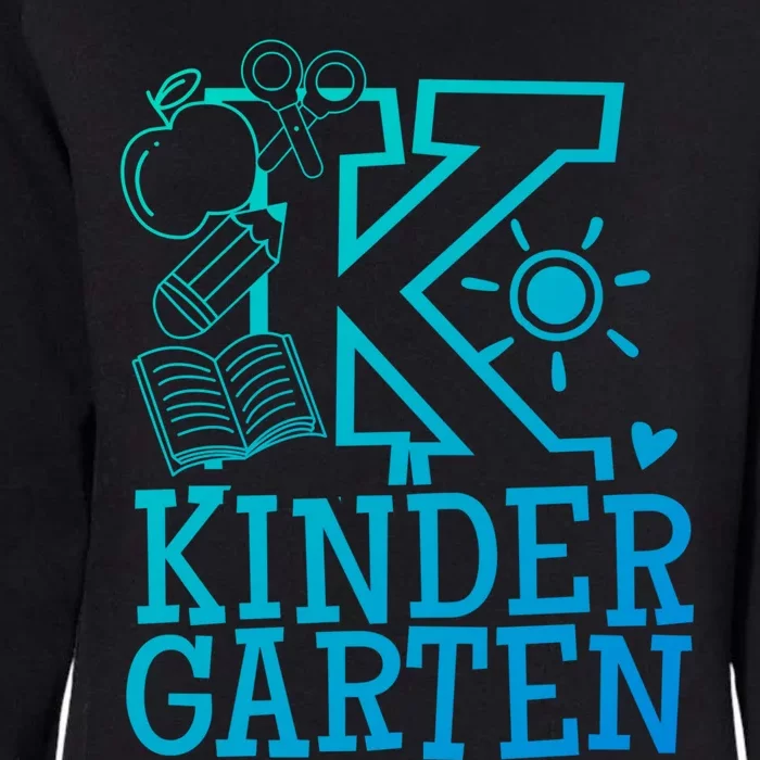 K Kinder Kindergarten Teacher Team Cute Gift Womens California Wash Sweatshirt