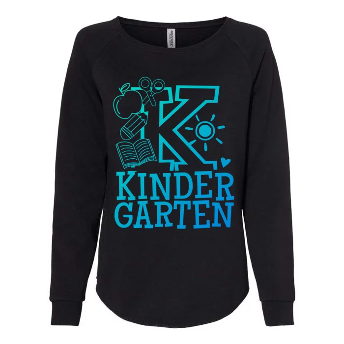 K Kinder Kindergarten Teacher Team Cute Gift Womens California Wash Sweatshirt