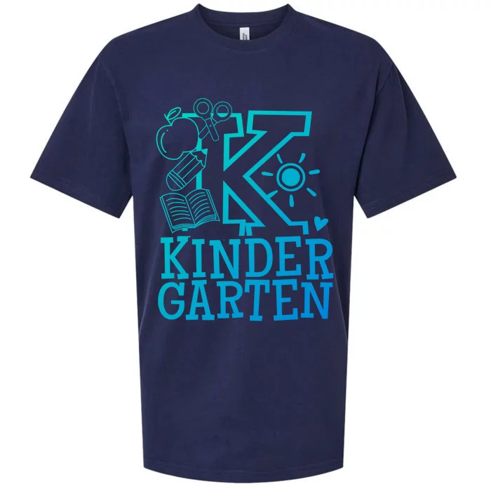 K Kinder Kindergarten Teacher Team Cute Gift Sueded Cloud Jersey T-Shirt