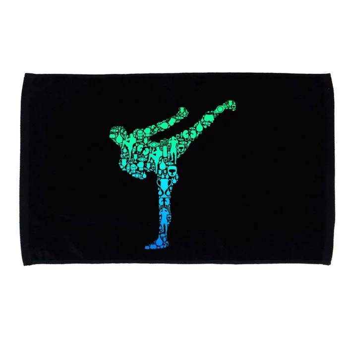 Kickboxing Kickboxer Karate Microfiber Hand Towel