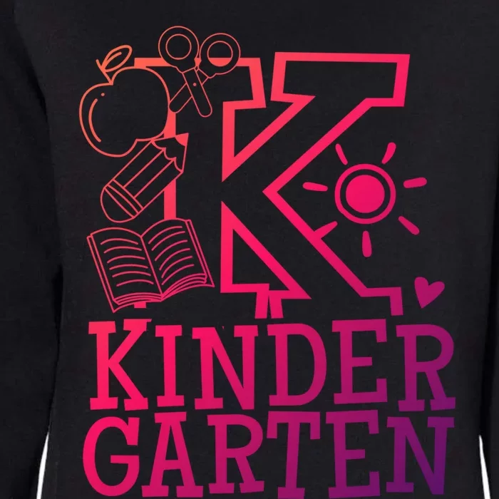 K Kinder Kindergarten Teacher Team Cute Gift Womens California Wash Sweatshirt