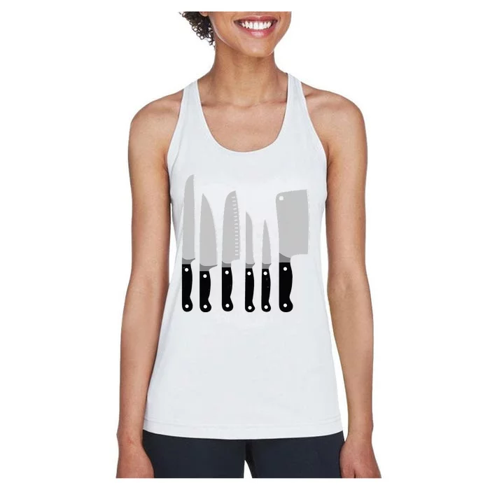 Knife Kit Kitchen Tools Gadget Tee Women's Racerback Tank