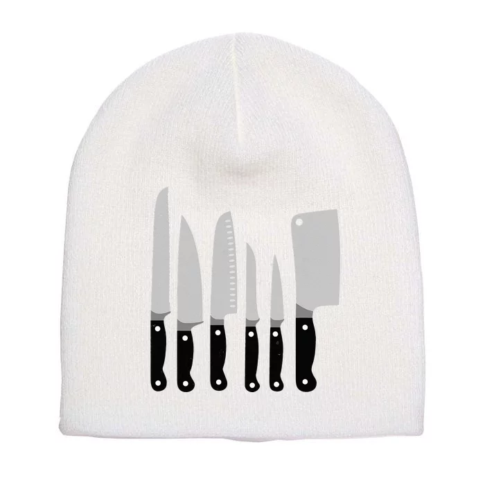 Knife Kit Kitchen Tools Gadget Tee Short Acrylic Beanie