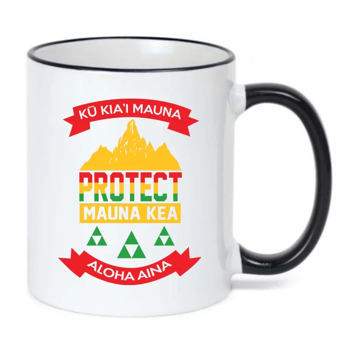 Ku Kia'i Mauna Protect Mauna Kea Aloha Aina Black Color Changing Mug