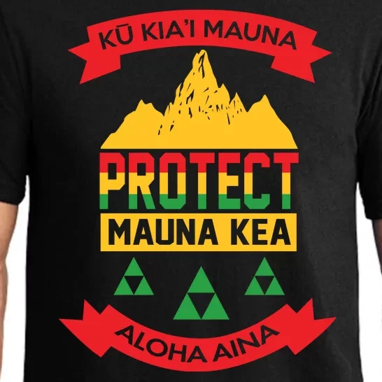 Ku Kia'i Mauna Protect Mauna Kea Aloha Aina Pajama Set