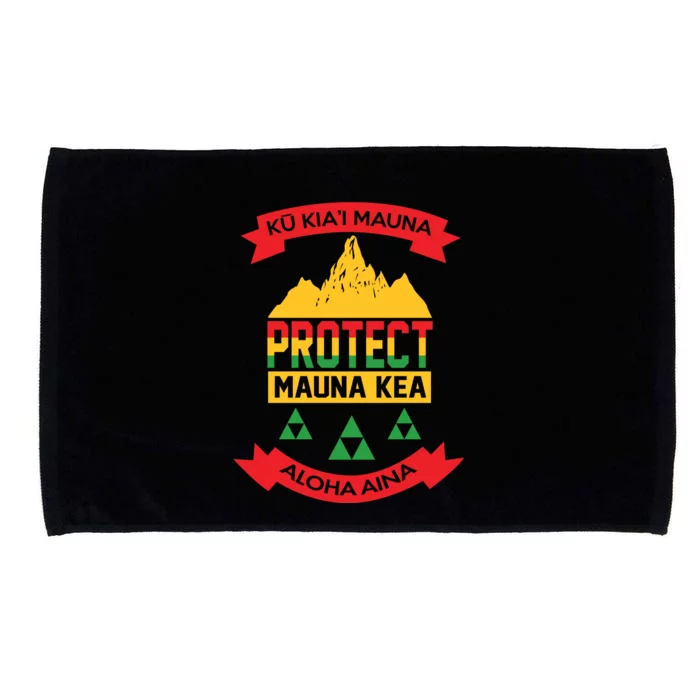 Ku Kia'i Mauna Protect Mauna Kea Aloha Aina Microfiber Hand Towel