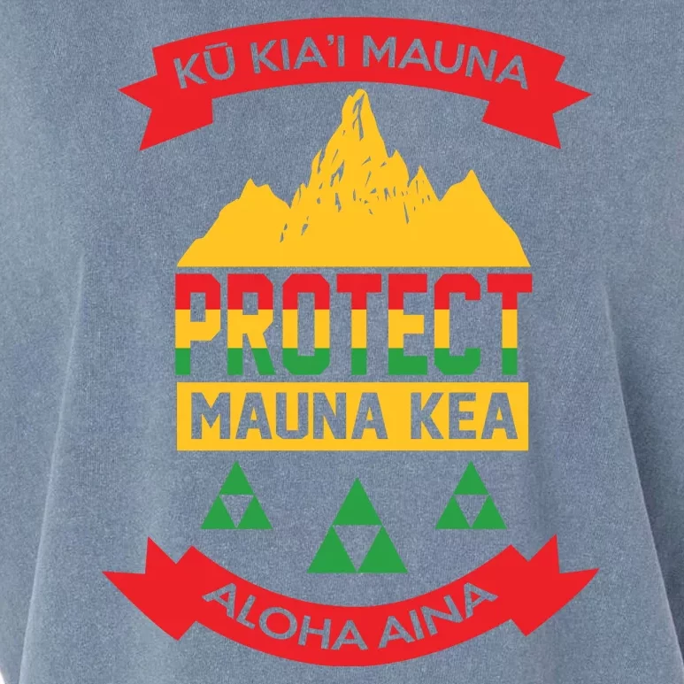 Ku Kia'i Mauna Protect Mauna Kea Aloha Aina Garment-Dyed Women's Muscle Tee