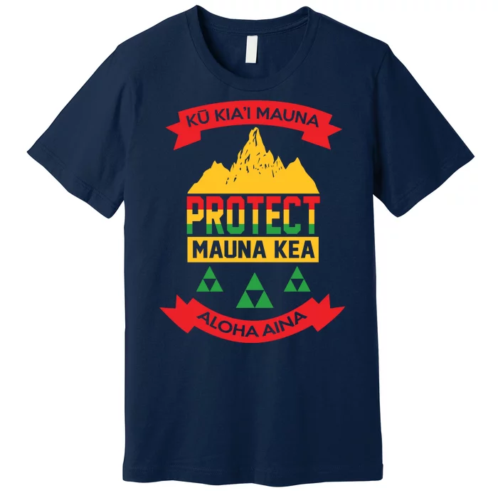 Ku Kia'i Mauna Protect Mauna Kea Aloha Aina Premium T-Shirt