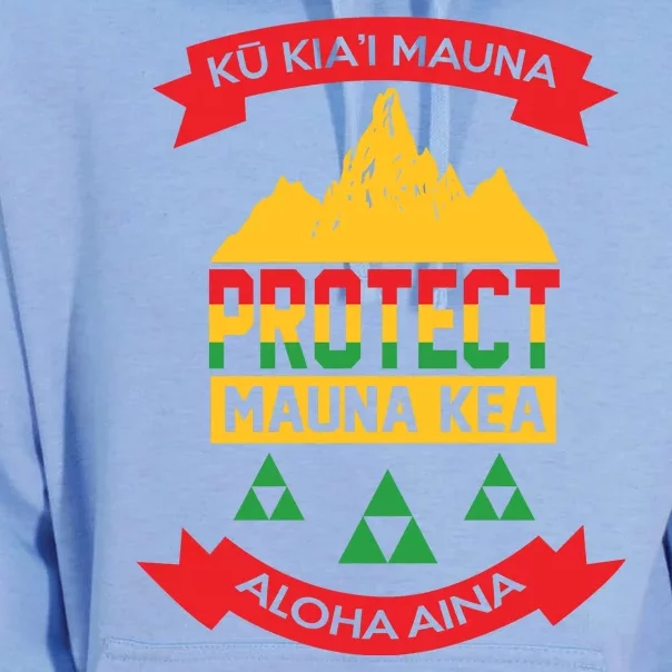 Ku Kia'i Mauna Protect Mauna Kea Aloha Aina Unisex Surf Hoodie