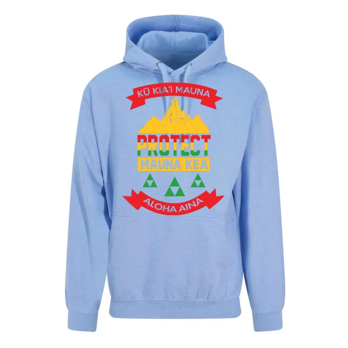 Ku Kia'i Mauna Protect Mauna Kea Aloha Aina Unisex Surf Hoodie