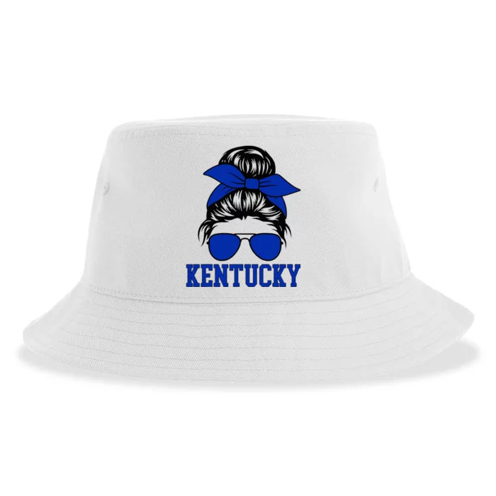 Kentucky Ky Messy Bun Varsity Sustainable Bucket Hat