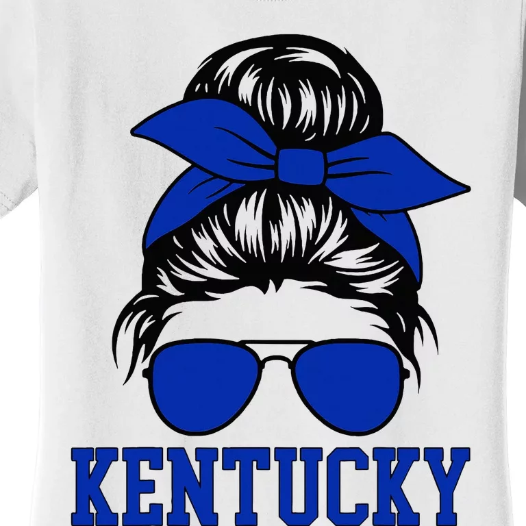 Kentucky Ky Messy Bun Varsity Women's T-Shirt