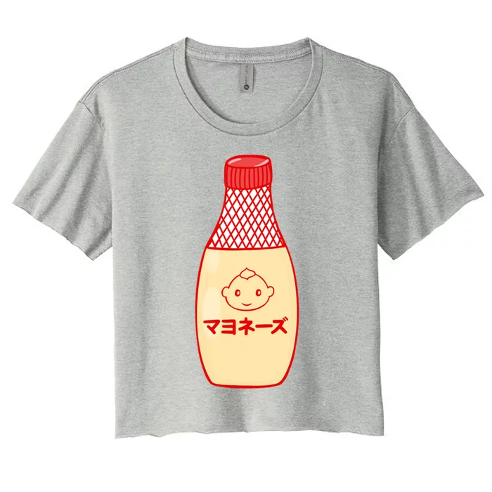 Kawaii Kewpie Mayo Women's Crop Top Tee