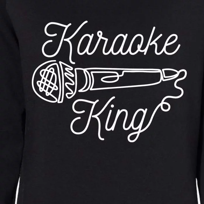 Karaoke King Microphone Musical Womens California Wash Sweatshirt