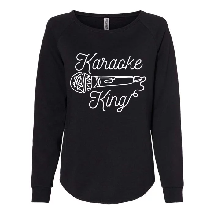 Karaoke King Microphone Musical Womens California Wash Sweatshirt