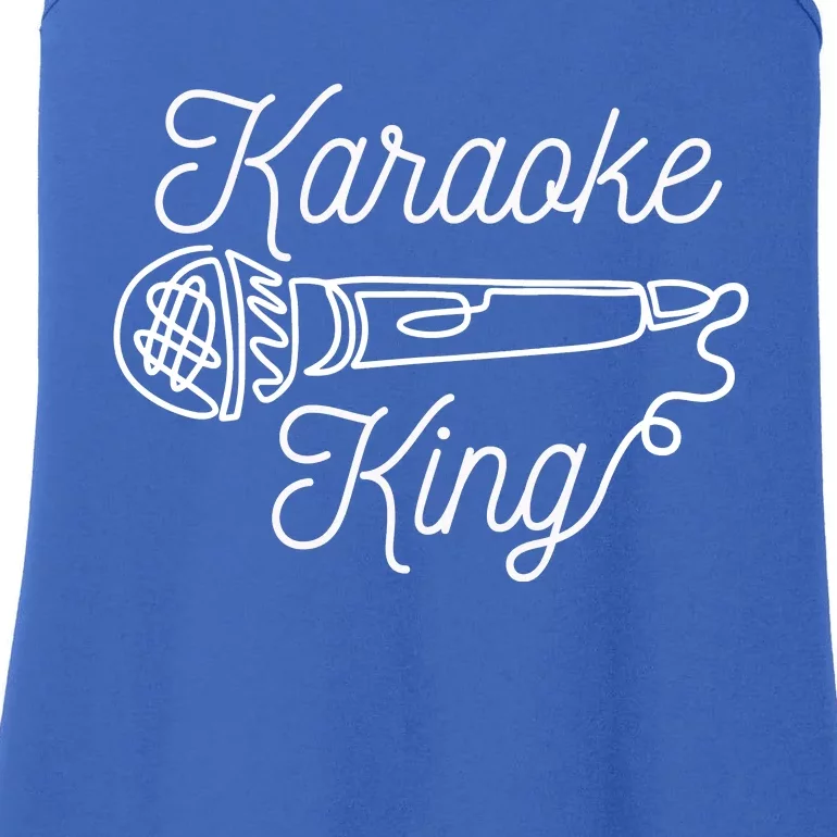 Karaoke King Microphone Musical Ladies Essential Tank