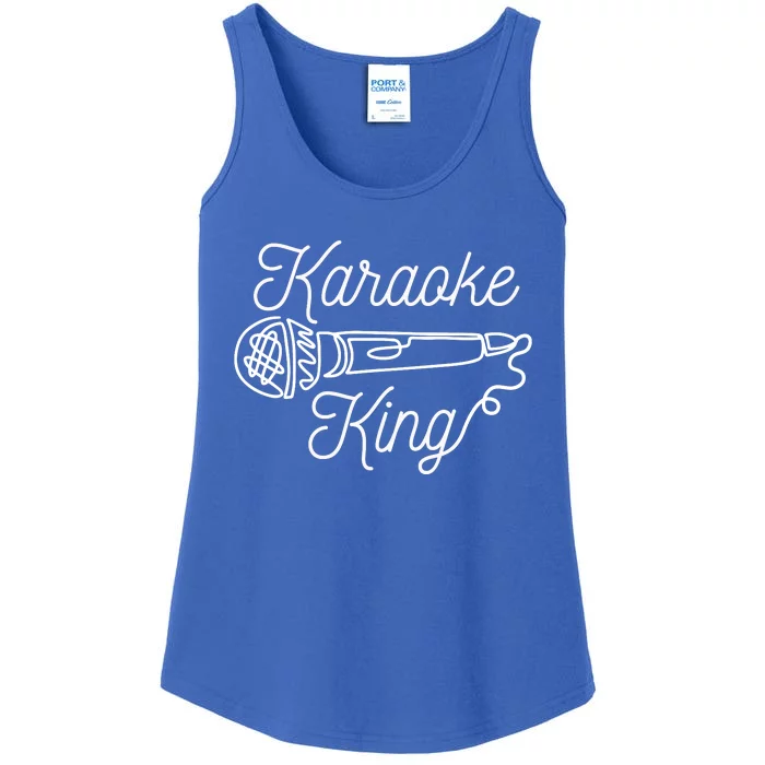 Karaoke King Microphone Musical Ladies Essential Tank