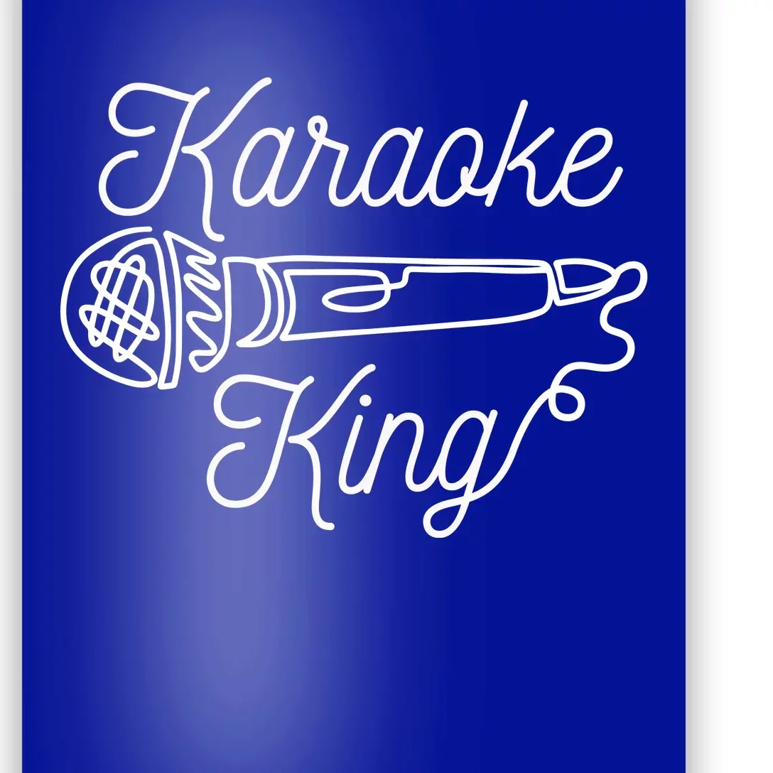 Karaoke King Microphone Musical Poster