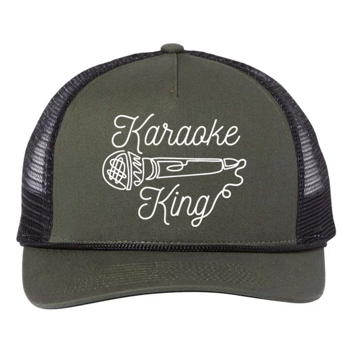 Karaoke King Microphone Musical Retro Rope Trucker Hat Cap