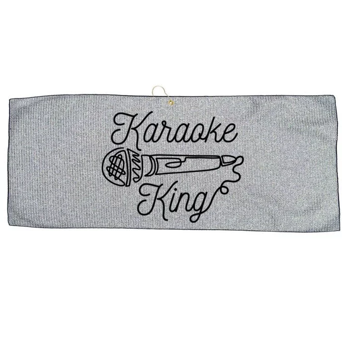 Karaoke King Microphone Musical Large Microfiber Waffle Golf Towel