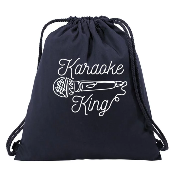 Karaoke King Microphone Musical Drawstring Bag