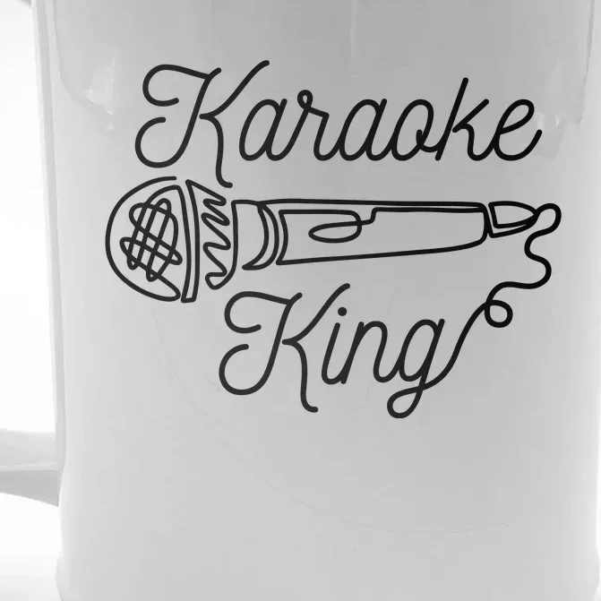 Karaoke King Microphone Musical Front & Back Beer Stein