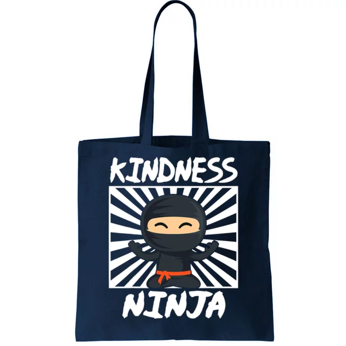 Kids Kindness Ninja Anti Bullying Gift Orange Unity Day Tote Bag