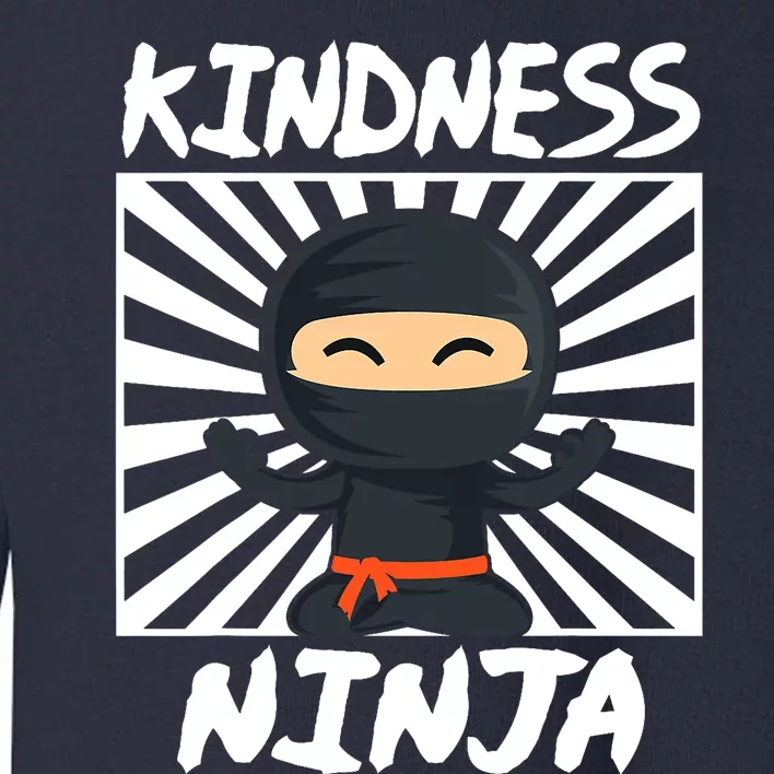 Kids Kindness Ninja Anti Bullying Gift Orange Unity Day Toddler Sweatshirt