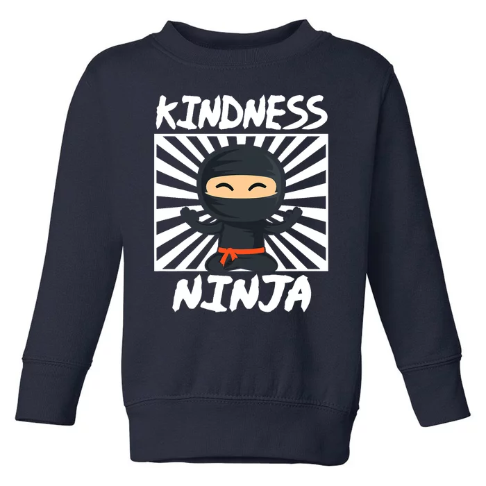 Kids Kindness Ninja Anti Bullying Gift Orange Unity Day Toddler Sweatshirt