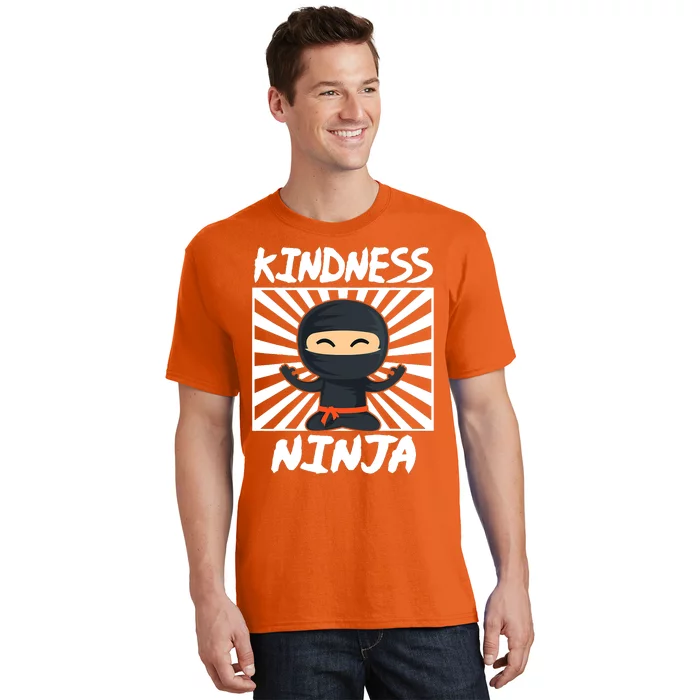 Kids Kindness Ninja Anti Bullying Gift Orange Unity Day T-Shirt