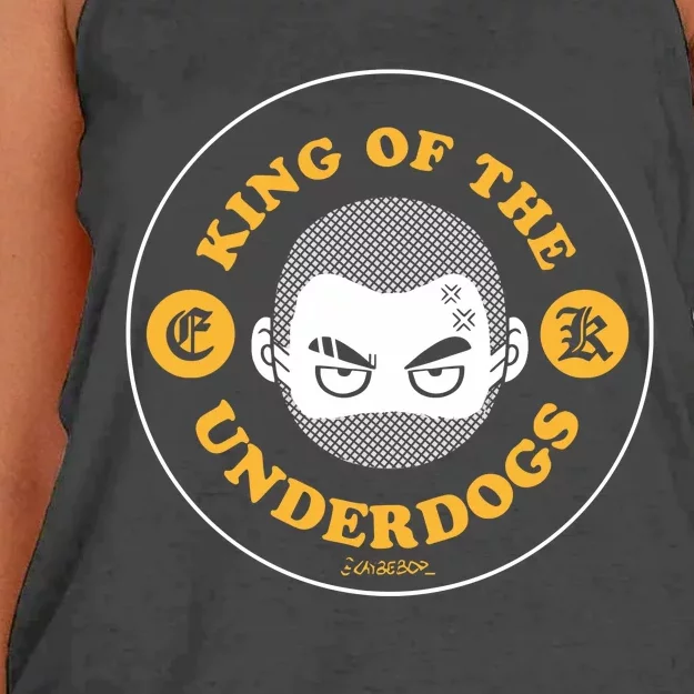 Kaybebop King Of The Underdogs Women's Knotted Racerback Tank