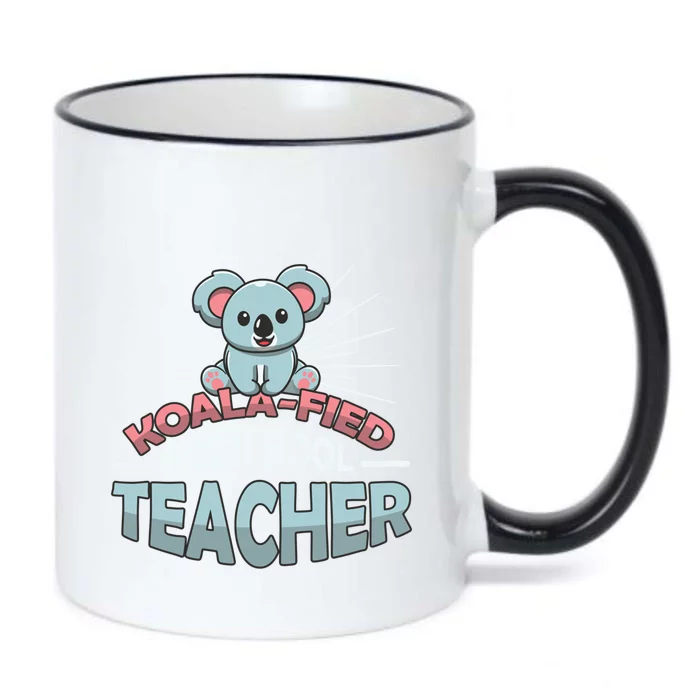 KoalaFied Koala Proud Preschool Teacher Gift Black Color Changing Mug