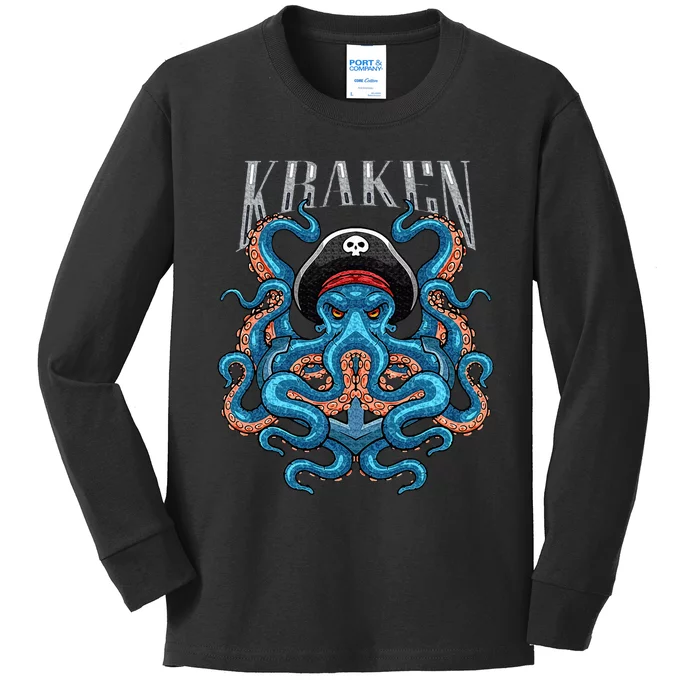 Kraken Kids Long Sleeve Shirt