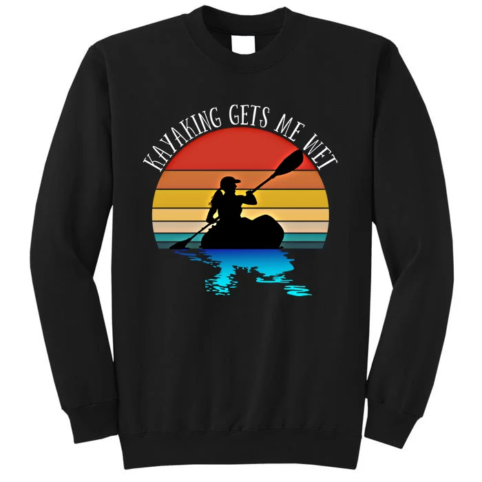 Kayaking Kayak Retro Art Canoe Gift Sweatshirt