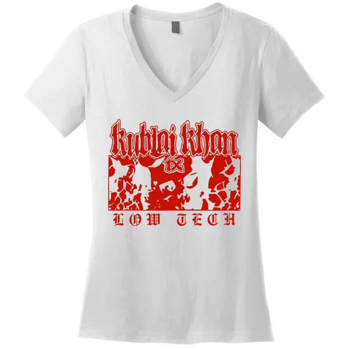 Kublai Khan Tx Low Tech New Women's V-Neck T-Shirt