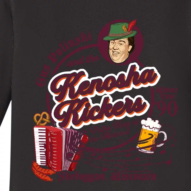 Kenosha Kickers The Polka King Of The Midwest Baby Long Sleeve Bodysuit