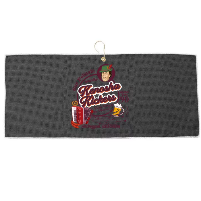 Kenosha Kickers The Polka King Of The Midwest Large Microfiber Waffle Golf Towel