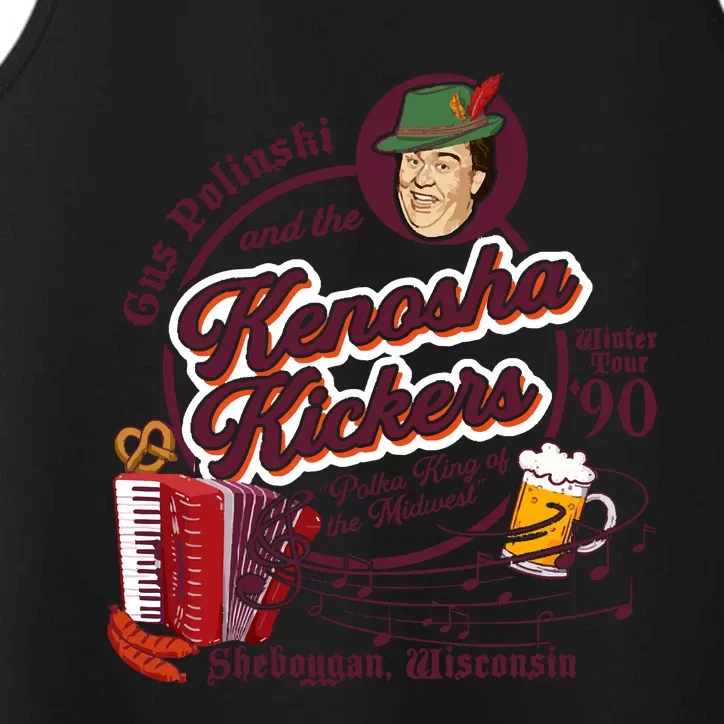 Kenosha Kickers The Polka King Of The Midwest Performance Tank