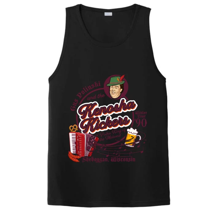 Kenosha Kickers The Polka King Of The Midwest Performance Tank