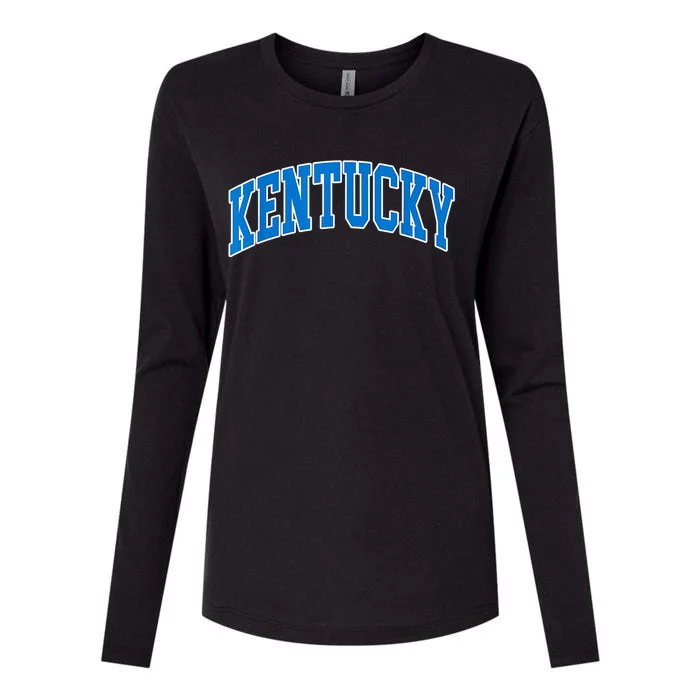 Kentucky KY Throwback Design Classic Womens Cotton Relaxed Long Sleeve T-Shirt