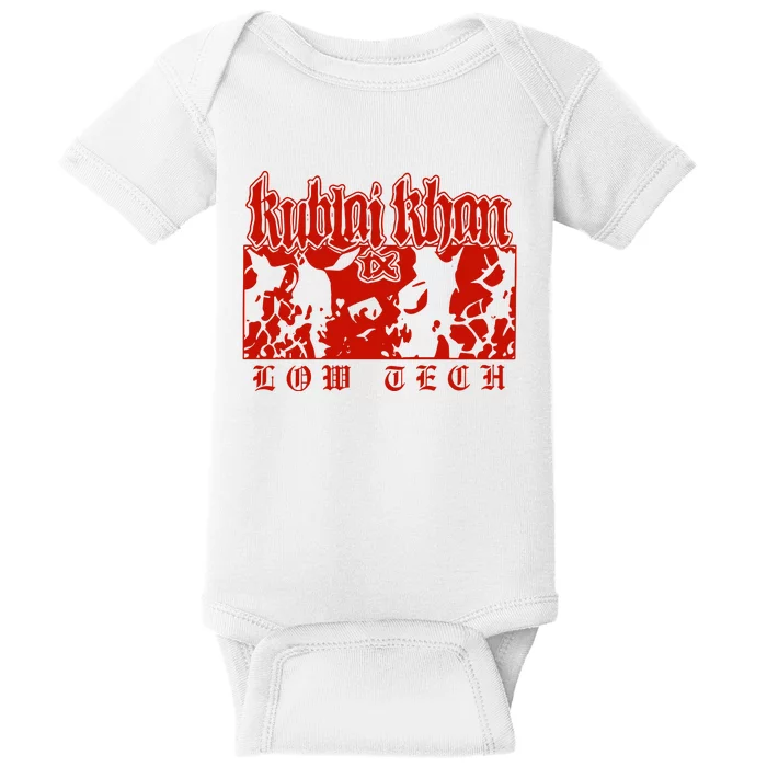 Kublai Khan Tx Low Tech New Baby Bodysuit