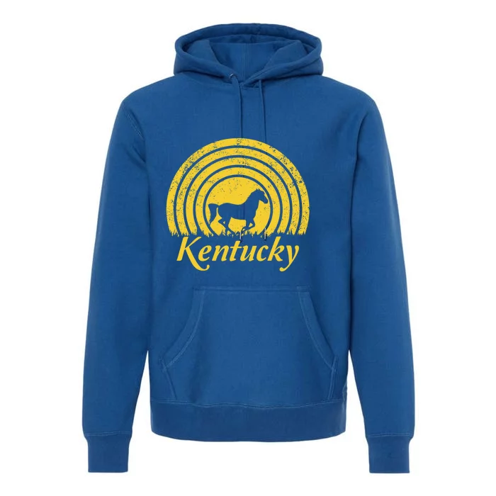 Kentucky Ky Thoroughbred Horse Farm Racing Derby Infield Meaningful Gift Premium Hoodie